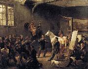 VERNET, Claude-Joseph The Artist's Studio oil painting on canvas